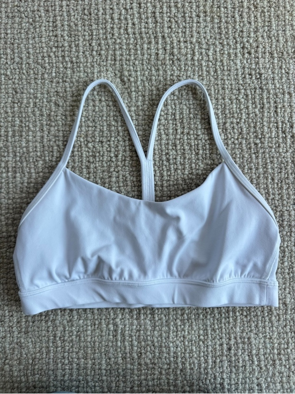 Lululemon white sports bra